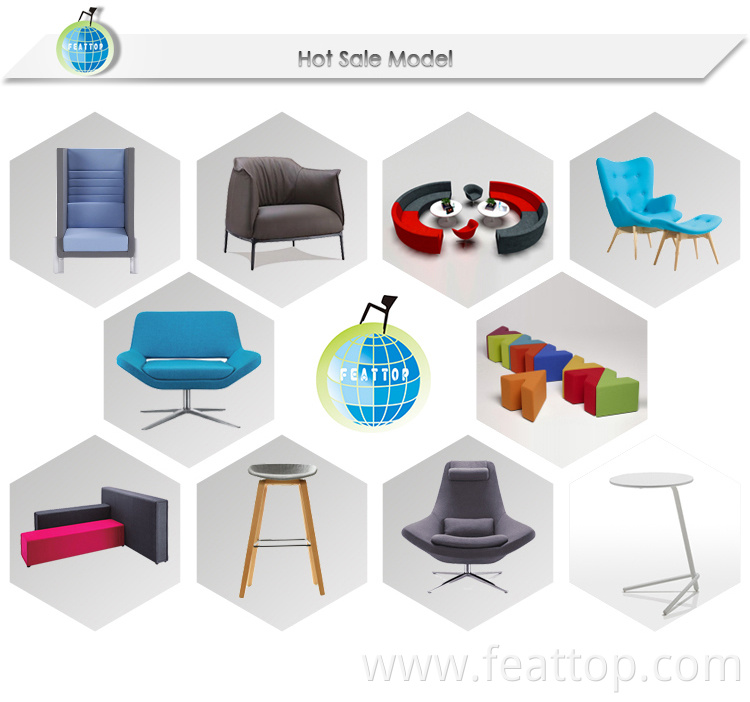 Hot-Selling Latest Office Fabric Lounge Sofa Set Furniture Waiting Sofa